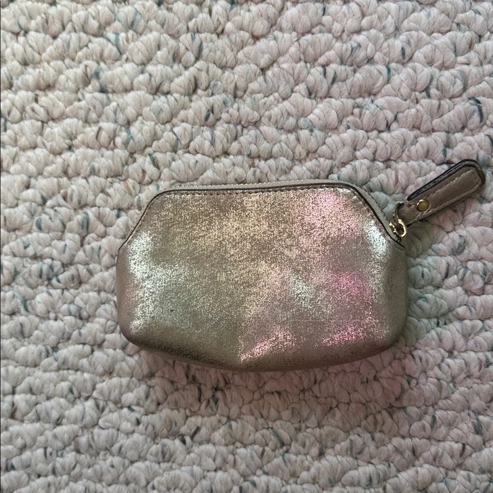 Diane Von Furstenberg Gold Leather Pouch